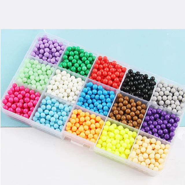 Beads puzzle Crystal DIY water spray beads perlen set ball games 3D handmade magic toys for children Water Mist Magic Beads