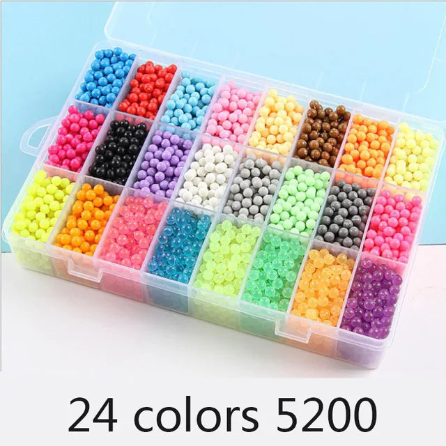 Beads puzzle Crystal DIY water spray beads perlen set ball games 3D handmade magic toys for children Water Mist Magic Beads