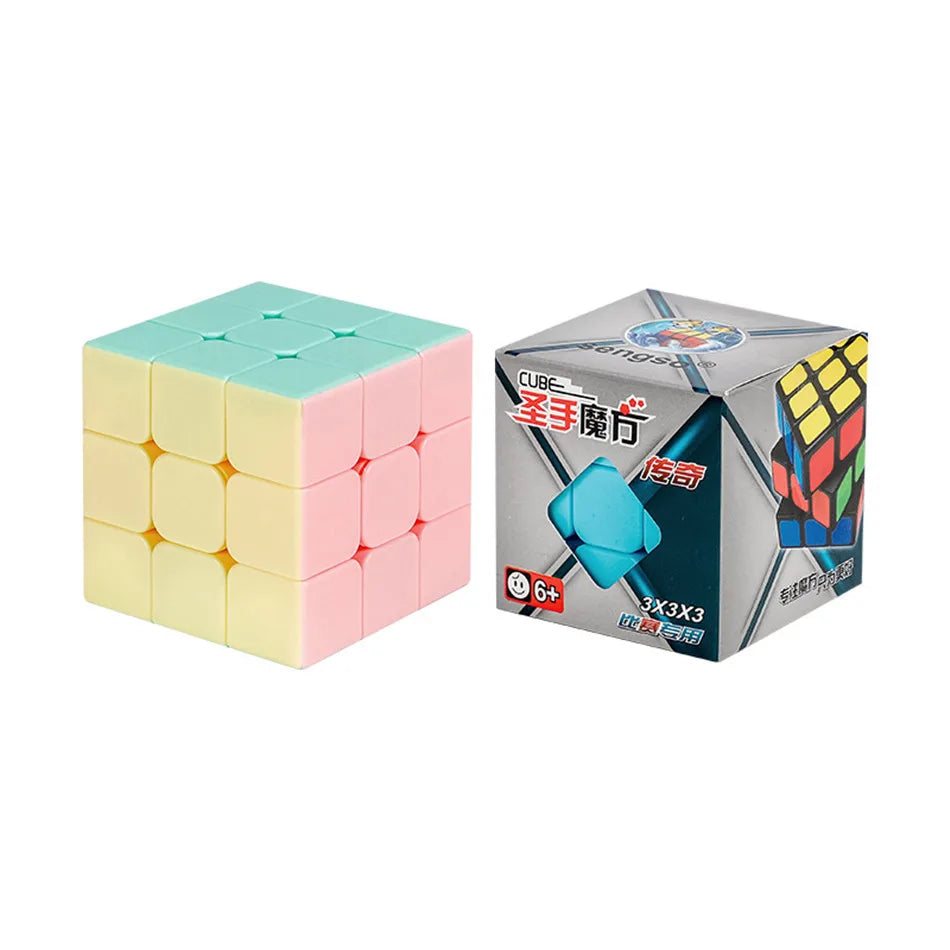 New Color Magic Cube Shengshou legend Macaron Stickerless Magic Cube 5x5x5/4x4x4/3x3x3/2x2x2 Cubing Classroom Macaron Speed Cube