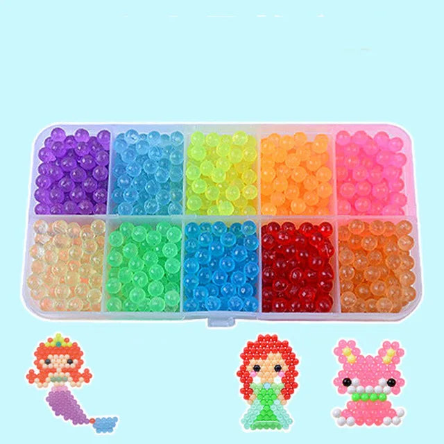 Beads puzzle Crystal DIY water spray beads perlen set ball games 3D handmade magic toys for children Water Mist Magic Beads