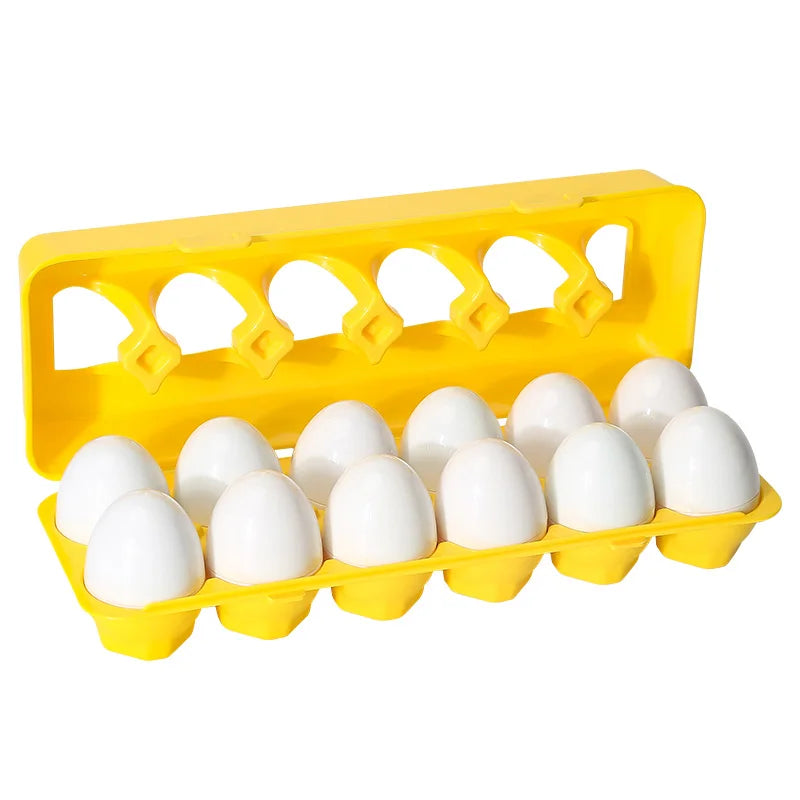 Montessori Eggs Toys For Kids Smart Egg Sorter Puzzle Shape Matching Games Baby Educational Learning Toys For Child Easter Gift