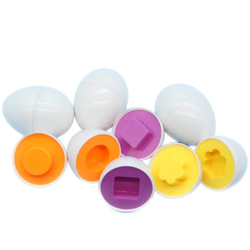 Montessori Eggs Toys For Kids Smart Egg Sorter Puzzle Shape Matching Games Baby Educational Learning Toys For Child Easter Gift
