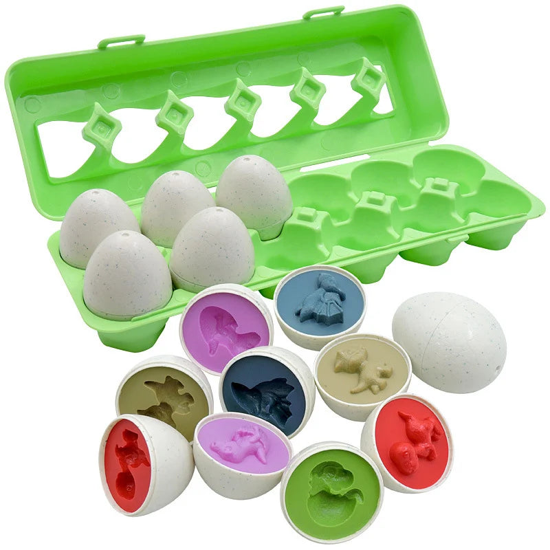 Montessori Eggs Toys For Kids Smart Egg Sorter Puzzle Shape Matching Games Baby Educational Learning Toys For Child Easter Gift