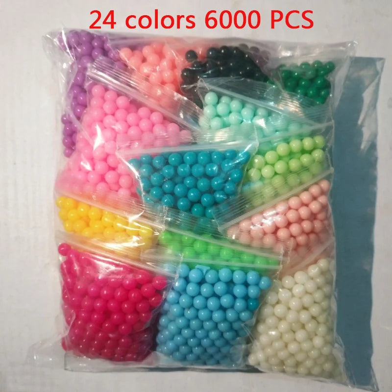Beads puzzle Crystal DIY water spray beads perlen set ball games 3D handmade magic toys for children Water Mist Magic Beads