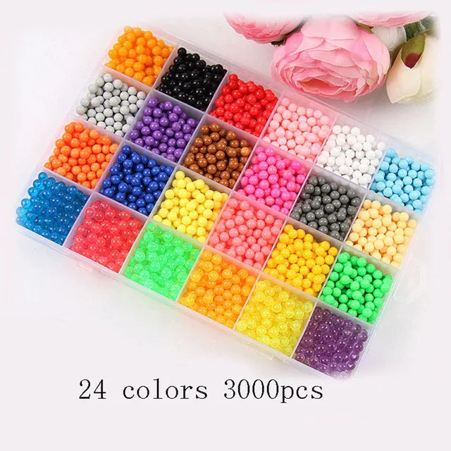 Beads puzzle Crystal DIY water spray beads perlen set ball games 3D handmade magic toys for children Water Mist Magic Beads