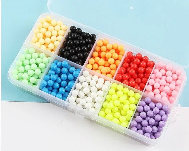 Beads puzzle Crystal DIY water spray beads perlen set ball games 3D handmade magic toys for children Water Mist Magic Beads