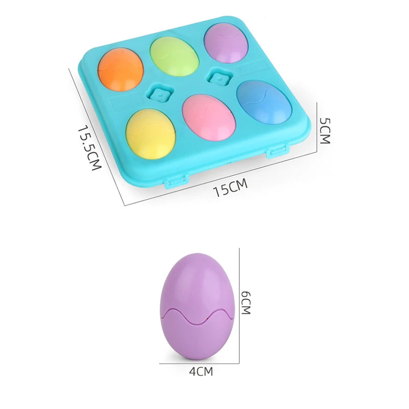 Montessori Eggs Toys For Kids Smart Egg Sorter Puzzle Shape Matching Games Baby Educational Learning Toys For Child Easter Gift