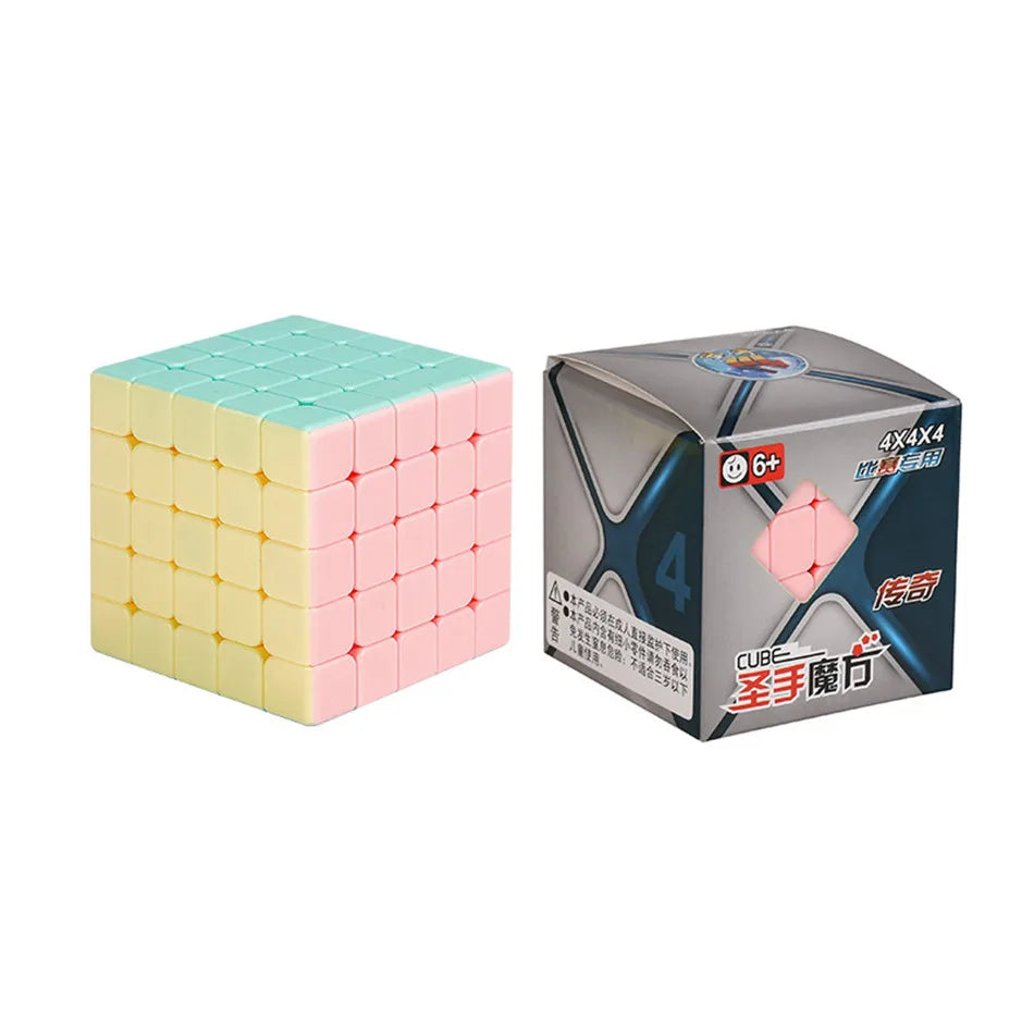 New Color Magic Cube Shengshou legend Macaron Stickerless Magic Cube 5x5x5/4x4x4/3x3x3/2x2x2 Cubing Classroom Macaron Speed Cube