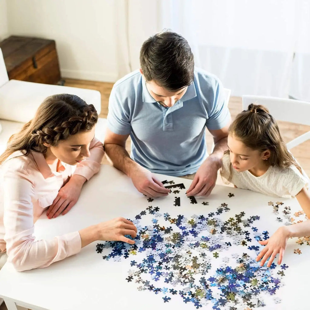 1000/500/300 Pieces Wooden Puzzle for Sleepy Time Jigsaw Puzzles for Challenging Family Activity Games Party Birthday Gift