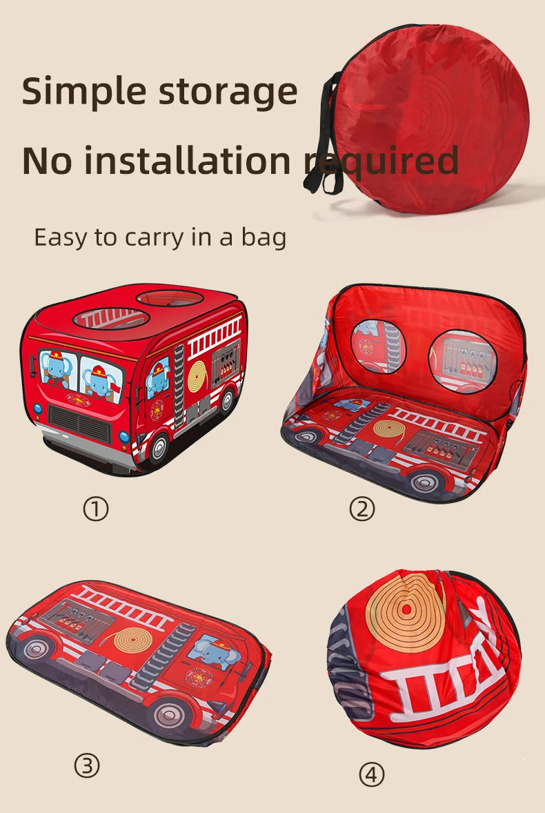 Car Tent Indoor and Outdoor Baby Game Park No Installation Foldable Baby Early Education Toys