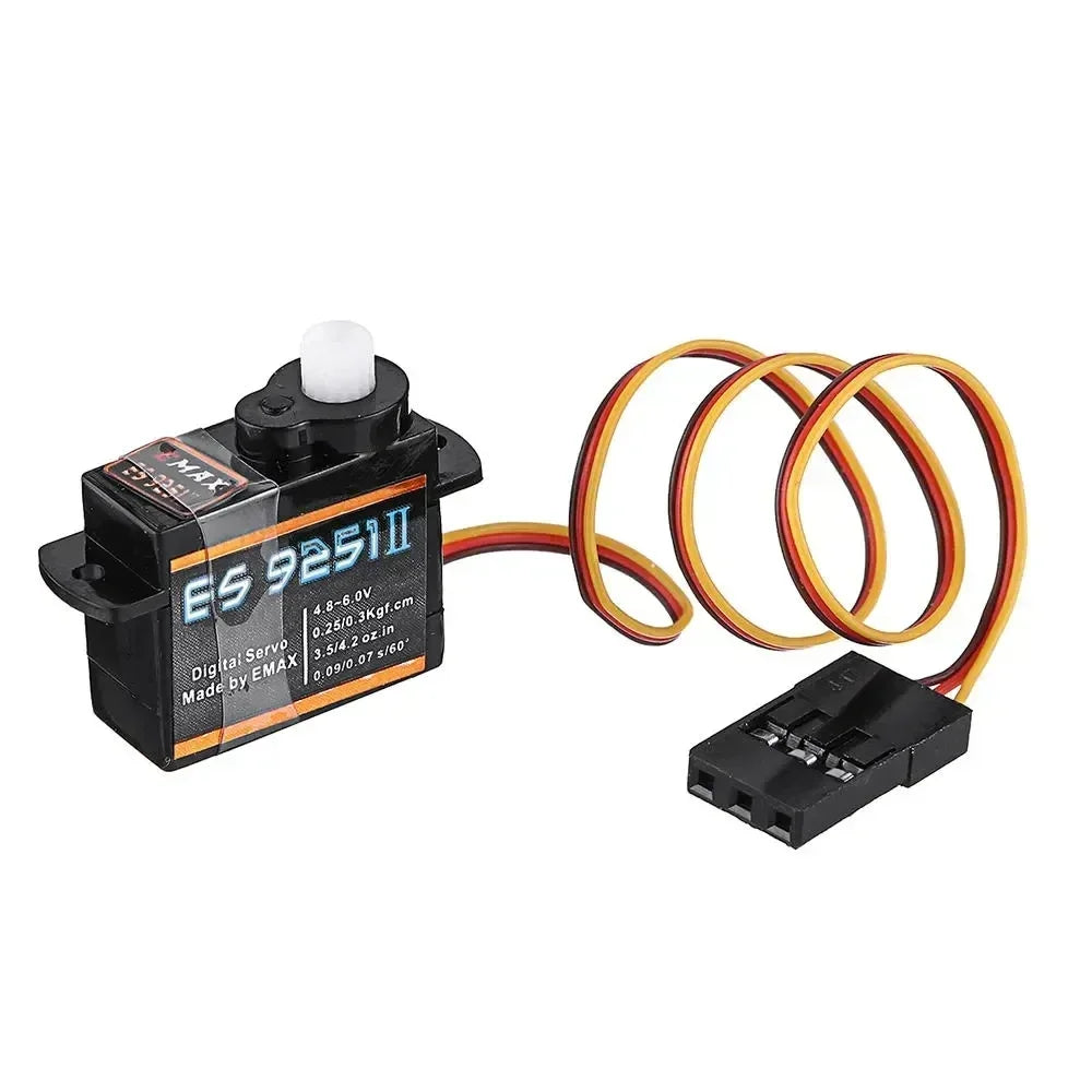 EMAX New ES9051 ES9251 4.3g/2.5G Digital Servo Motor Plastic Gear 0.8kg Torque for 3D F3P Airplanes