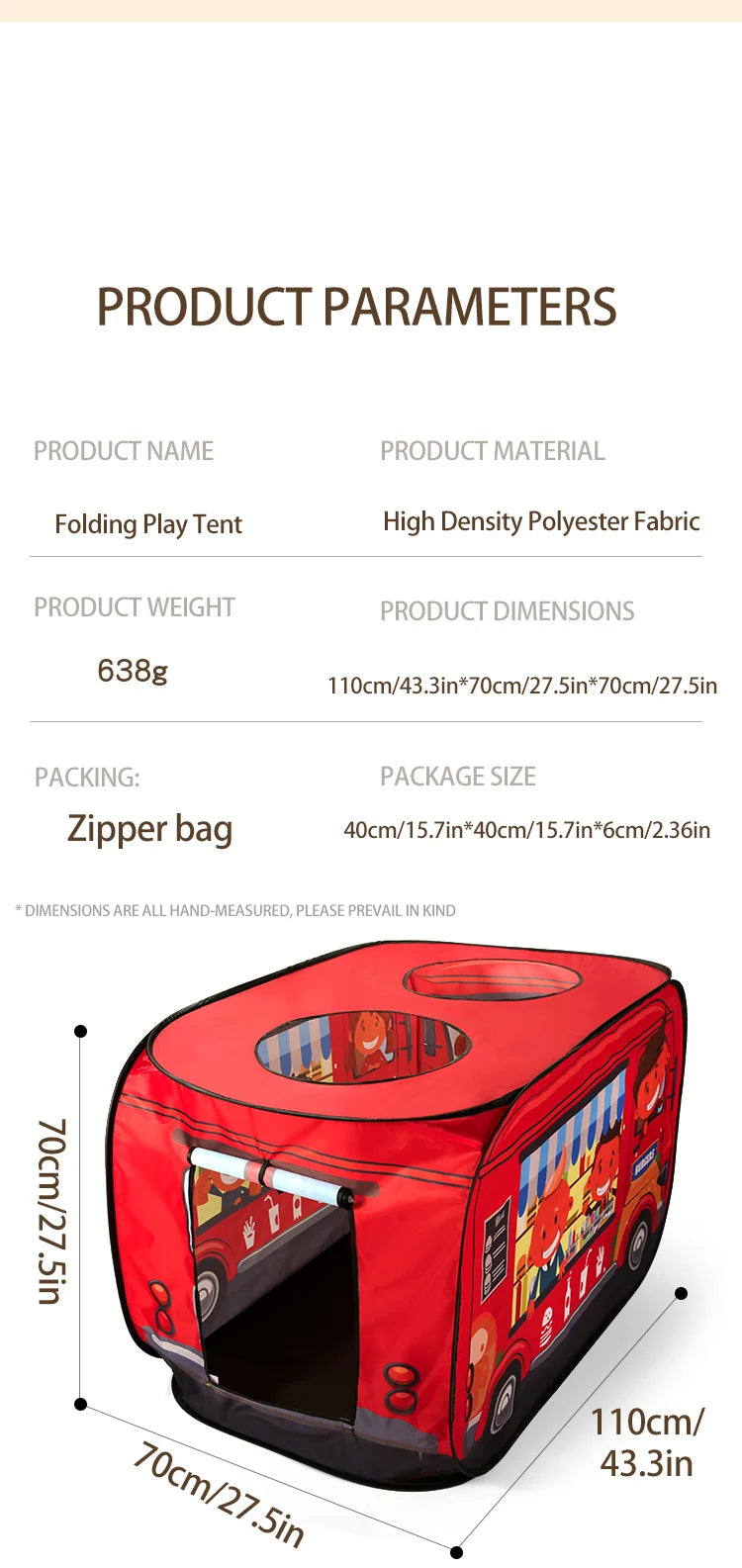 Car Tent Indoor and Outdoor Baby Game Park No Installation Foldable Baby Early Education Toys
