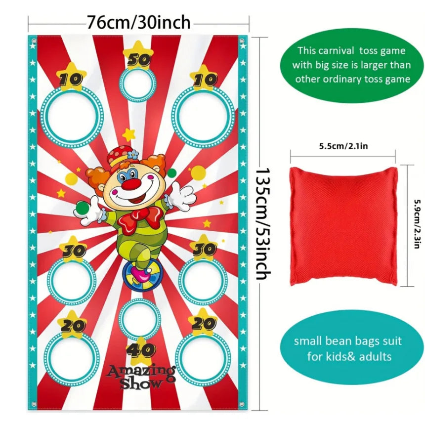 Funny Play Bean Bags Toy Game - Safe Tossing Throwing Bags For Adults Children Outdoor Xmas Party Carnival Games Toys