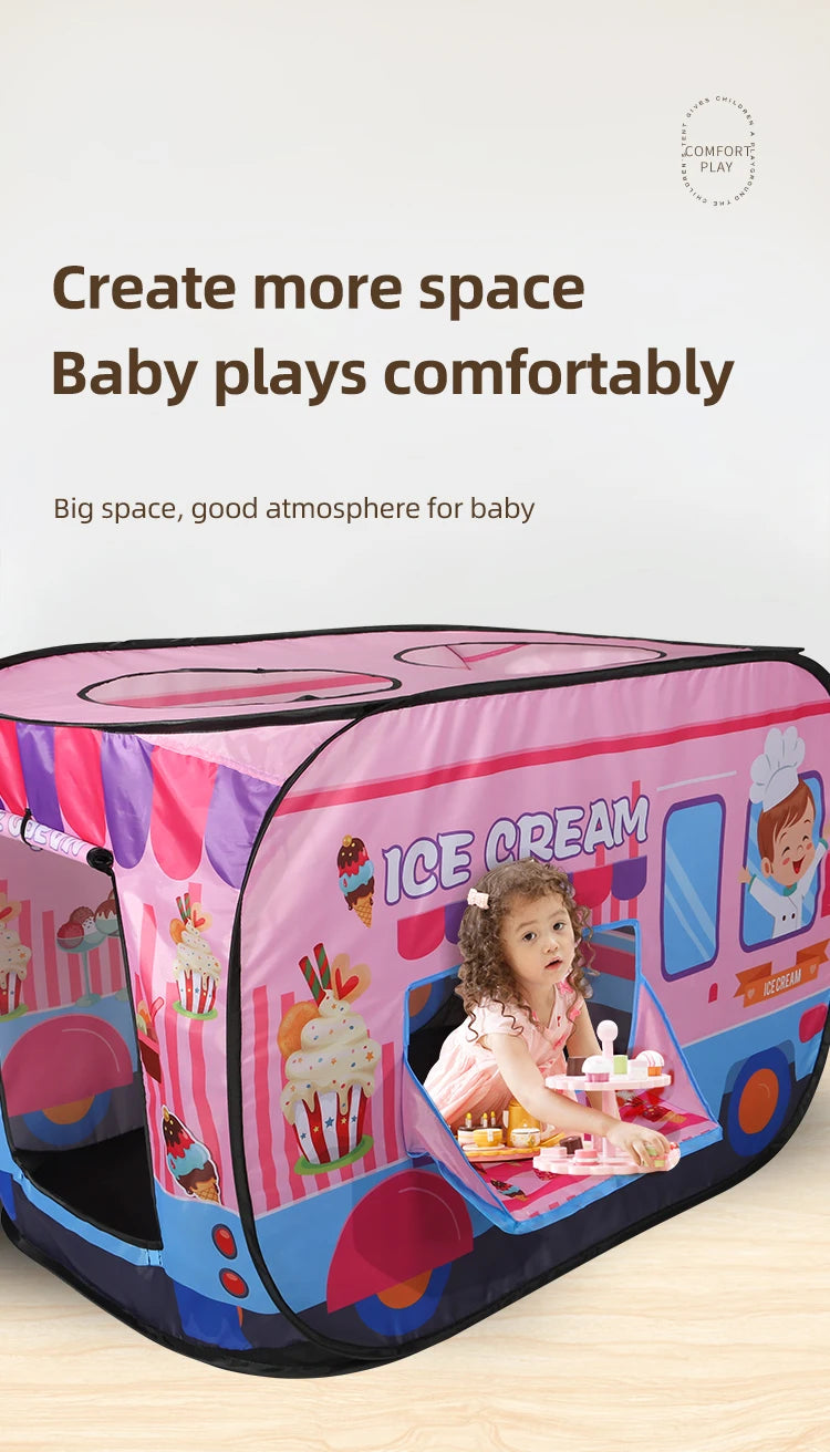 Car Tent Indoor and Outdoor Baby Game Park No Installation Foldable Baby Early Education Toys