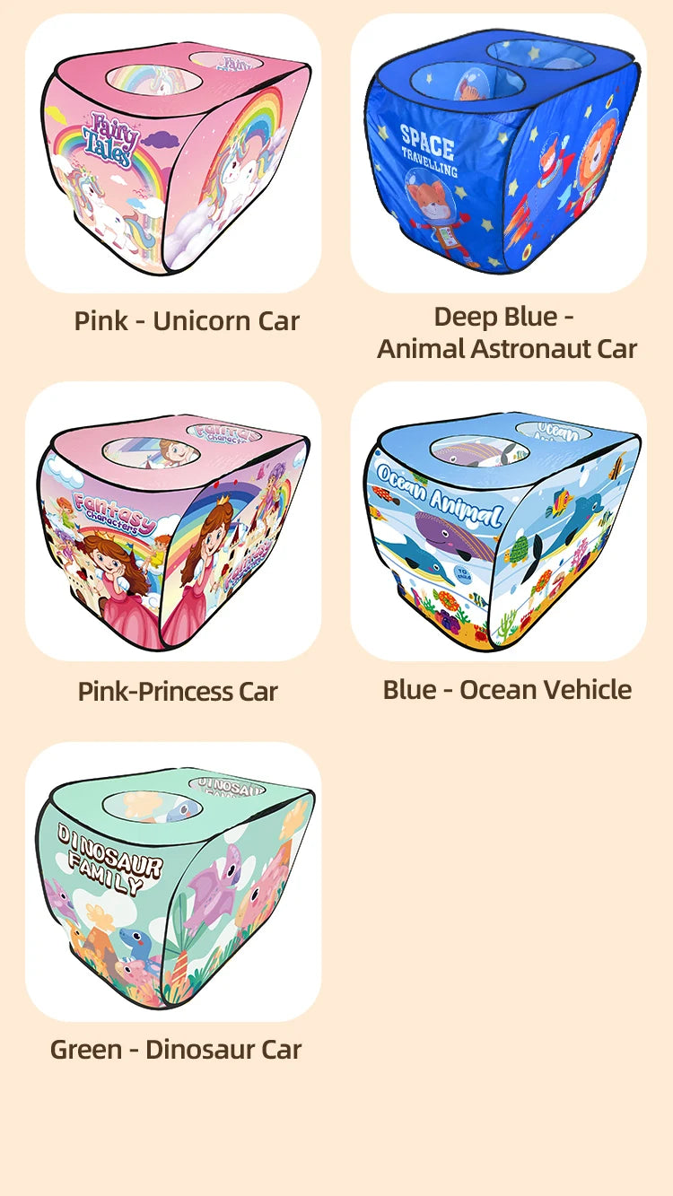 Car Tent Indoor and Outdoor Baby Game Park No Installation Foldable Baby Early Education Toys