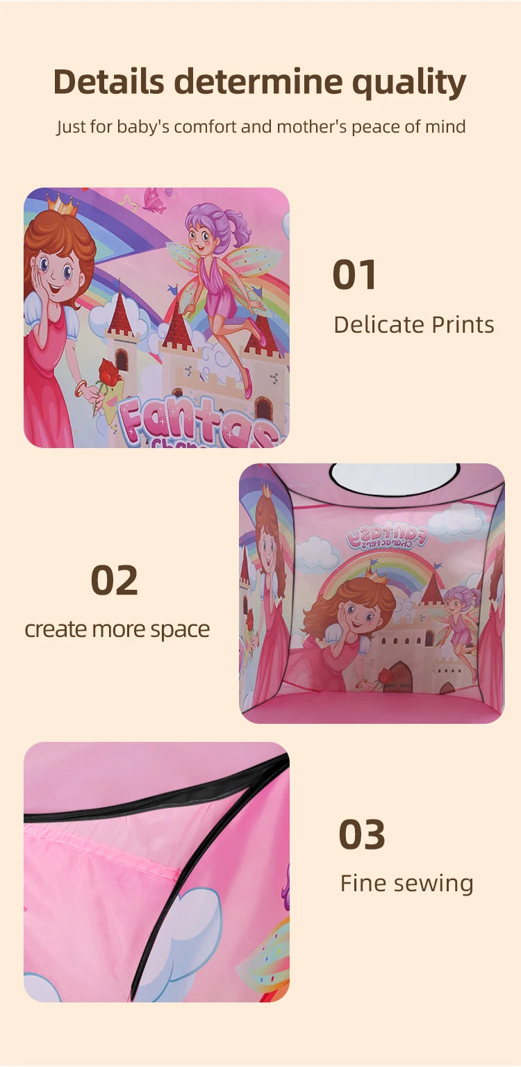 Car Tent Indoor and Outdoor Baby Game Park No Installation Foldable Baby Early Education Toys
