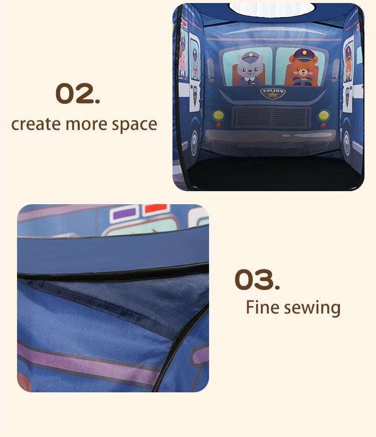 Car Tent Indoor and Outdoor Baby Game Park No Installation Foldable Baby Early Education Toys