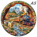 Spring Cat - Wooden Puzzle For Advanced Players - Creative Multiple Special Shapes, Creative Gifts For Boys And Girls