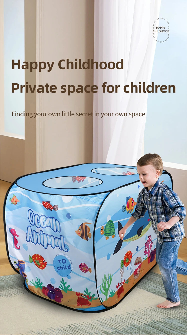 Car Tent Indoor and Outdoor Baby Game Park No Installation Foldable Baby Early Education Toys