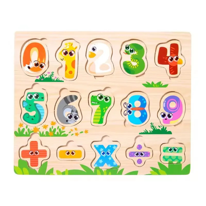 Wooden Puzzles for Kids Ages 2-8 Children Learn Educational Puzzle Toys for Boy Girl Montessori DIY Wood Toy Matching Board Game