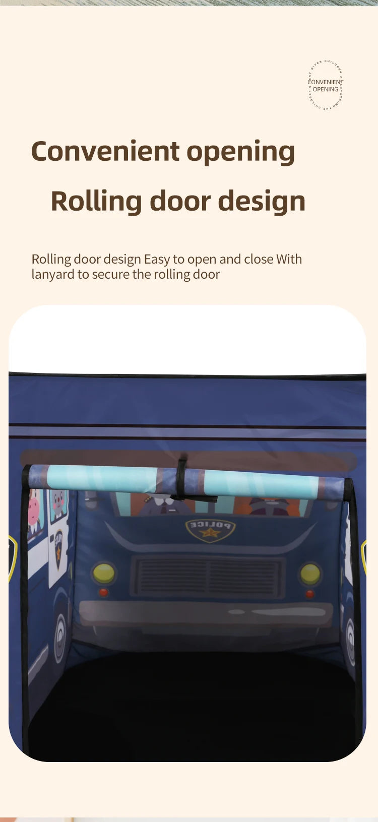 Car Tent Indoor and Outdoor Baby Game Park No Installation Foldable Baby Early Education Toys