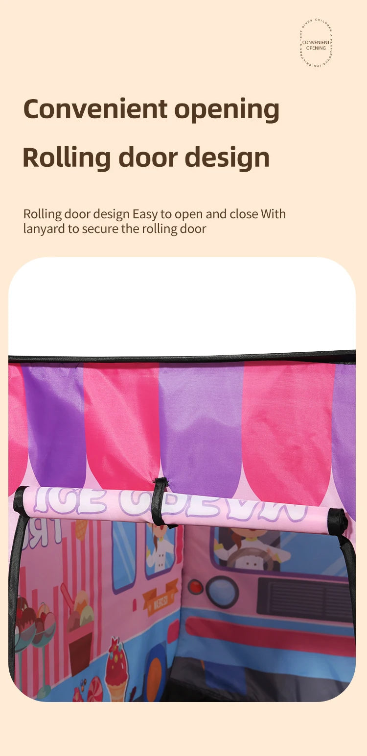 Car Tent Indoor and Outdoor Baby Game Park No Installation Foldable Baby Early Education Toys