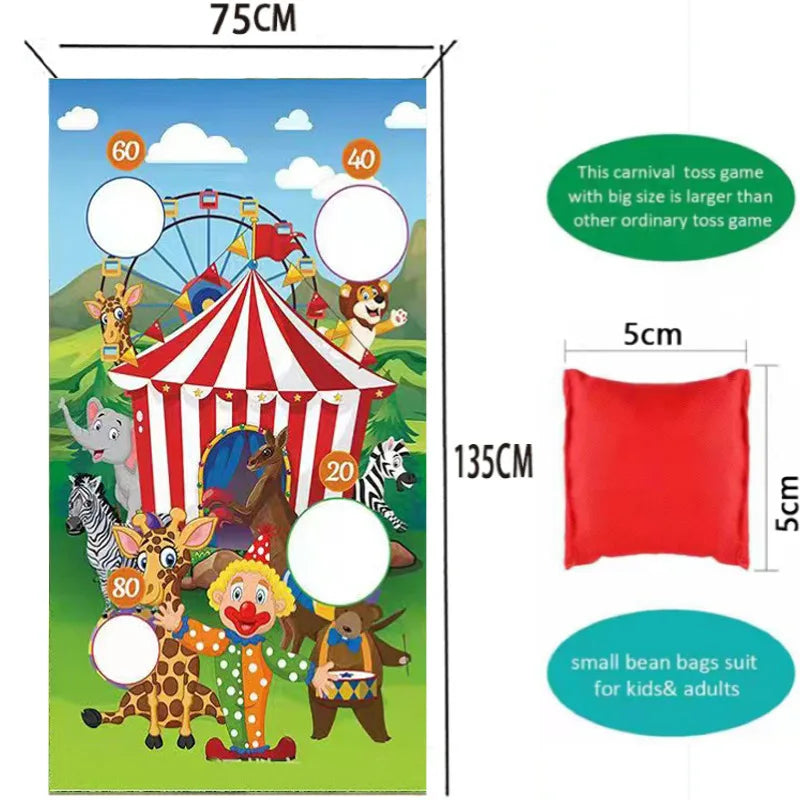 Funny Play Bean Bags Toy Game - Safe Tossing Throwing Bags For Adults Children Outdoor Xmas Party Carnival Games Toys
