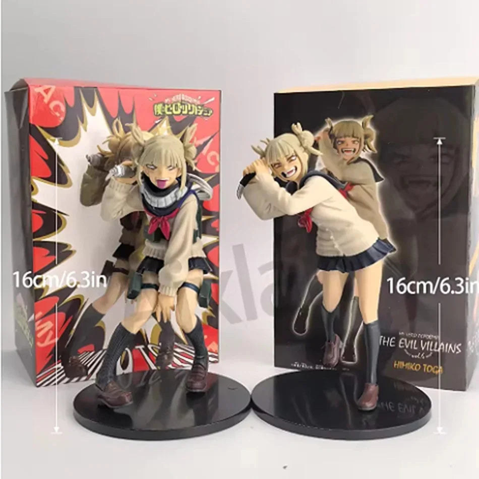 MHA Toga Himiko Anime Figurine 15cm PVC Action Standing Model Toy for Boys And Girls Anime Doll Collection Gift