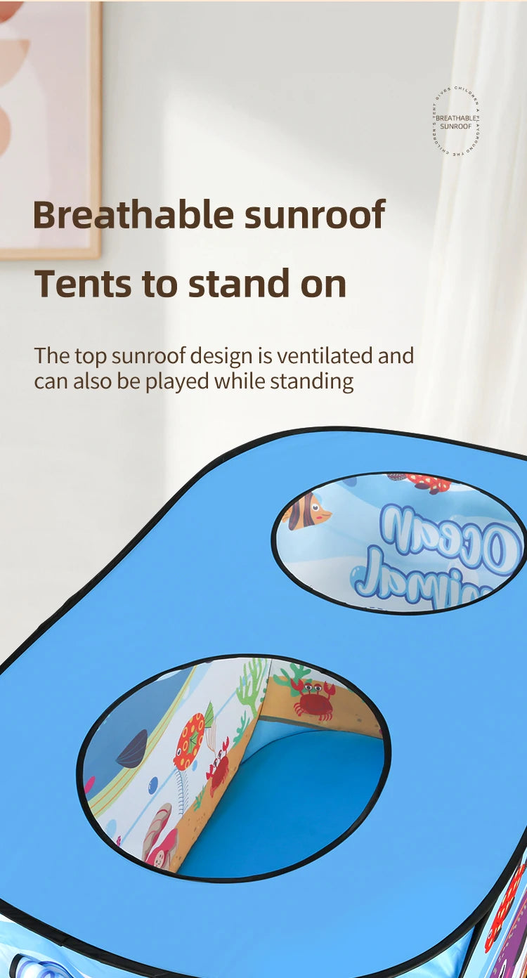 Car Tent Indoor and Outdoor Baby Game Park No Installation Foldable Baby Early Education Toys