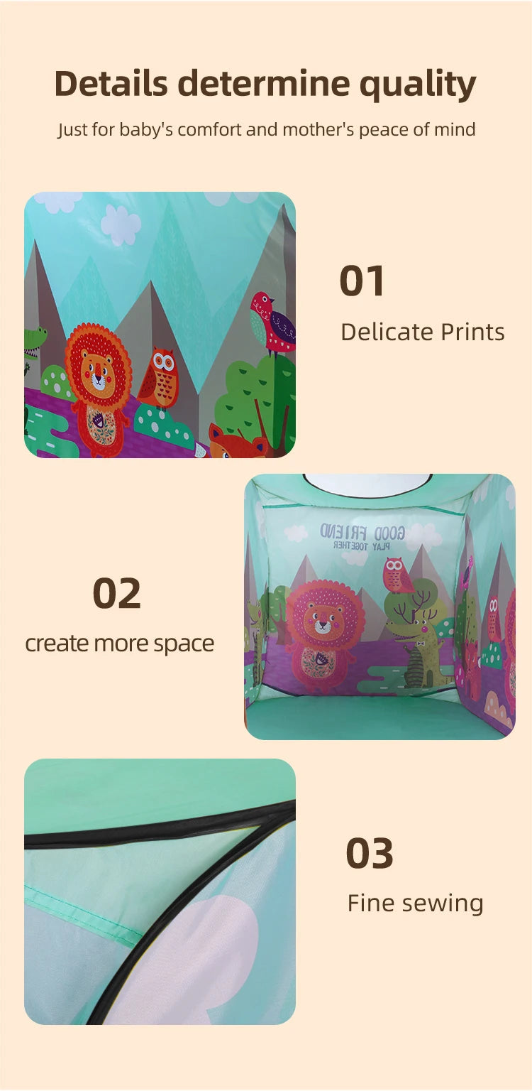 Car Tent Indoor and Outdoor Baby Game Park No Installation Foldable Baby Early Education Toys