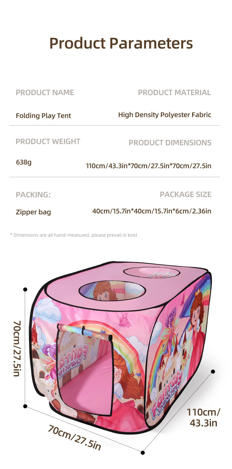 Car Tent Indoor and Outdoor Baby Game Park No Installation Foldable Baby Early Education Toys