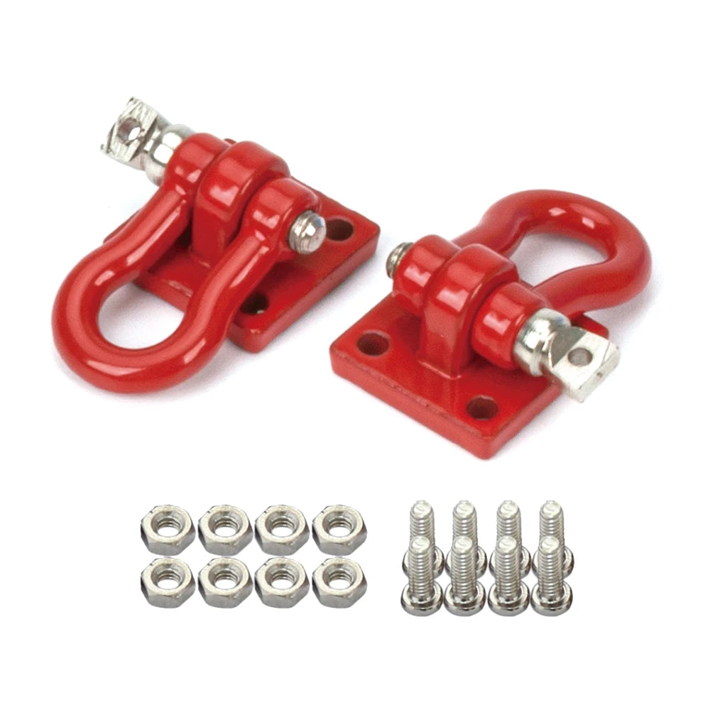 1/10 Scale Metal Tow Hook D-ring Winch Anchor Shackle Chain Recovery Tool for RC Crawler Car Axial SCX10 III  TRX4 TRX6