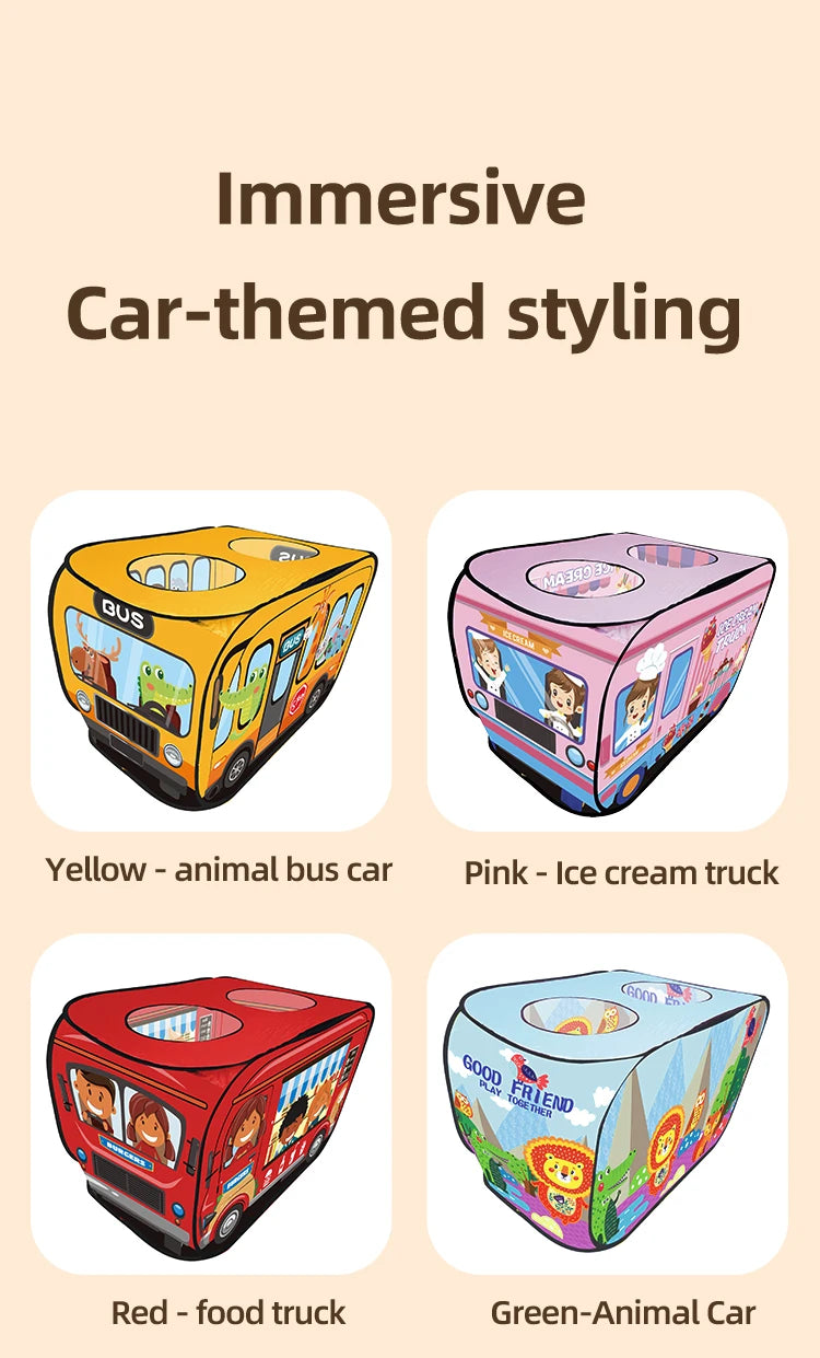 Car Tent Indoor and Outdoor Baby Game Park No Installation Foldable Baby Early Education Toys