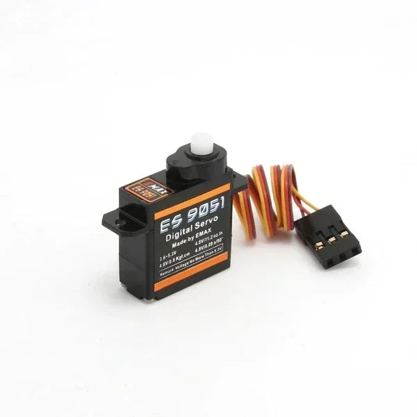 EMAX New ES9051 ES9251 4.3g/2.5G Digital Servo Motor Plastic Gear 0.8kg Torque for 3D F3P Airplanes