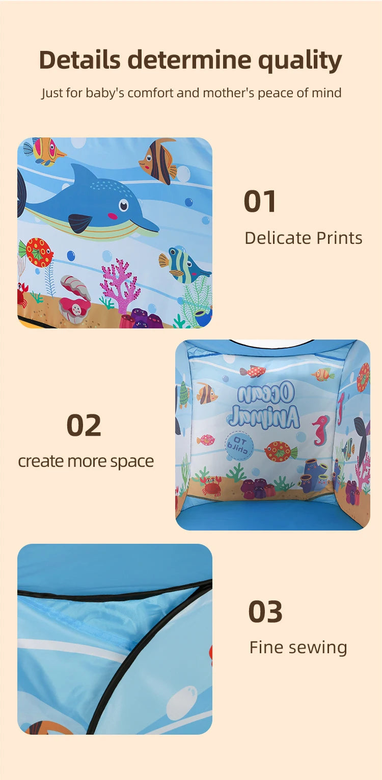 Car Tent Indoor and Outdoor Baby Game Park No Installation Foldable Baby Early Education Toys