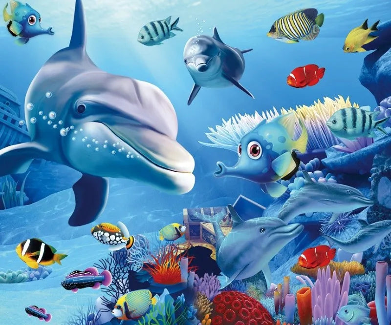 35*42cm Adult 300PCS Paper Jigsaw Puzzle Dinosaur Underwater Worlds Hot Air Balloon World Map Coast Port Entertainment Toy
