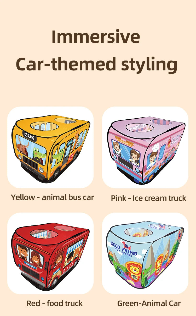 Car Tent Indoor and Outdoor Baby Game Park No Installation Foldable Baby Early Education Toys