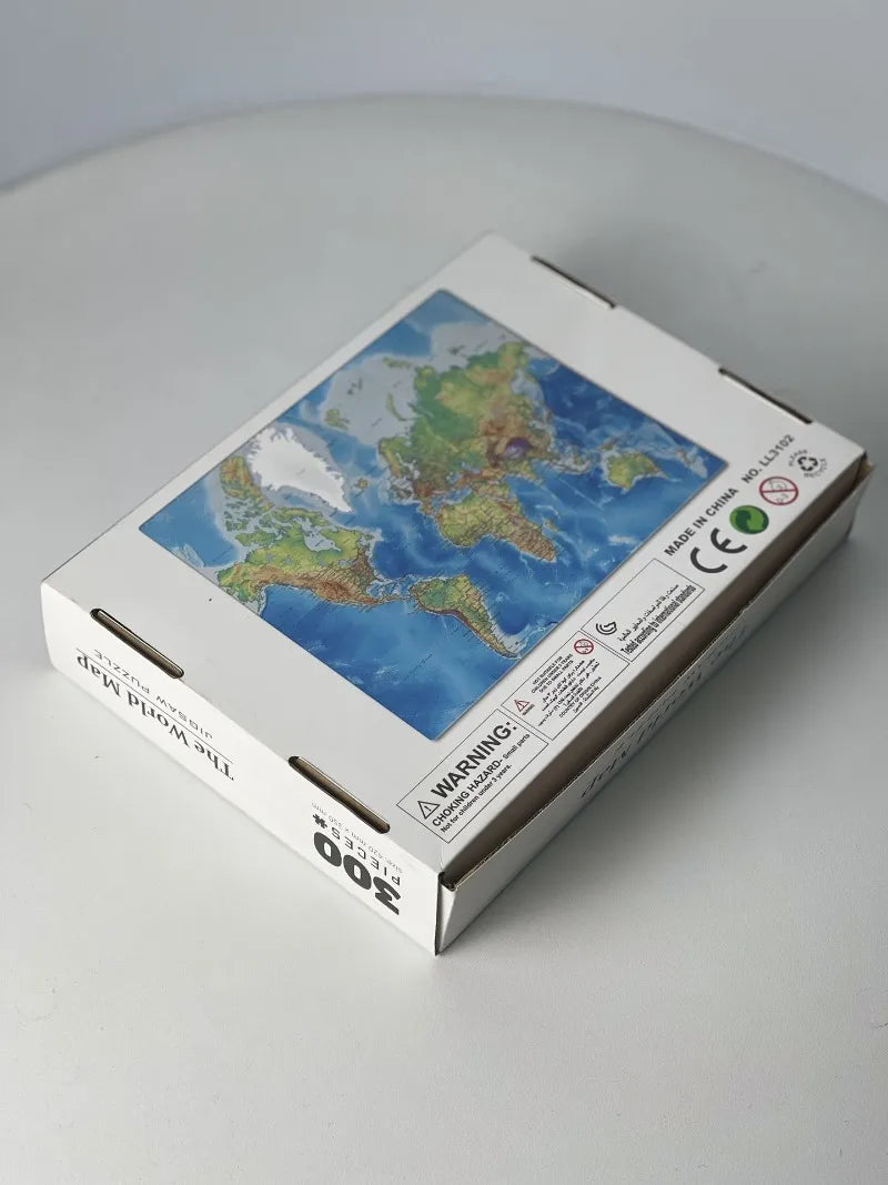 35*42cm Adult 300PCS Paper Jigsaw Puzzle Dinosaur Underwater Worlds Hot Air Balloon World Map Coast Port Entertainment Toy