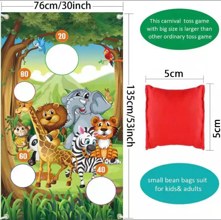 Funny Play Bean Bags Toy Game - Safe Tossing Throwing Bags For Adults Children Outdoor Xmas Party Carnival Games Toys