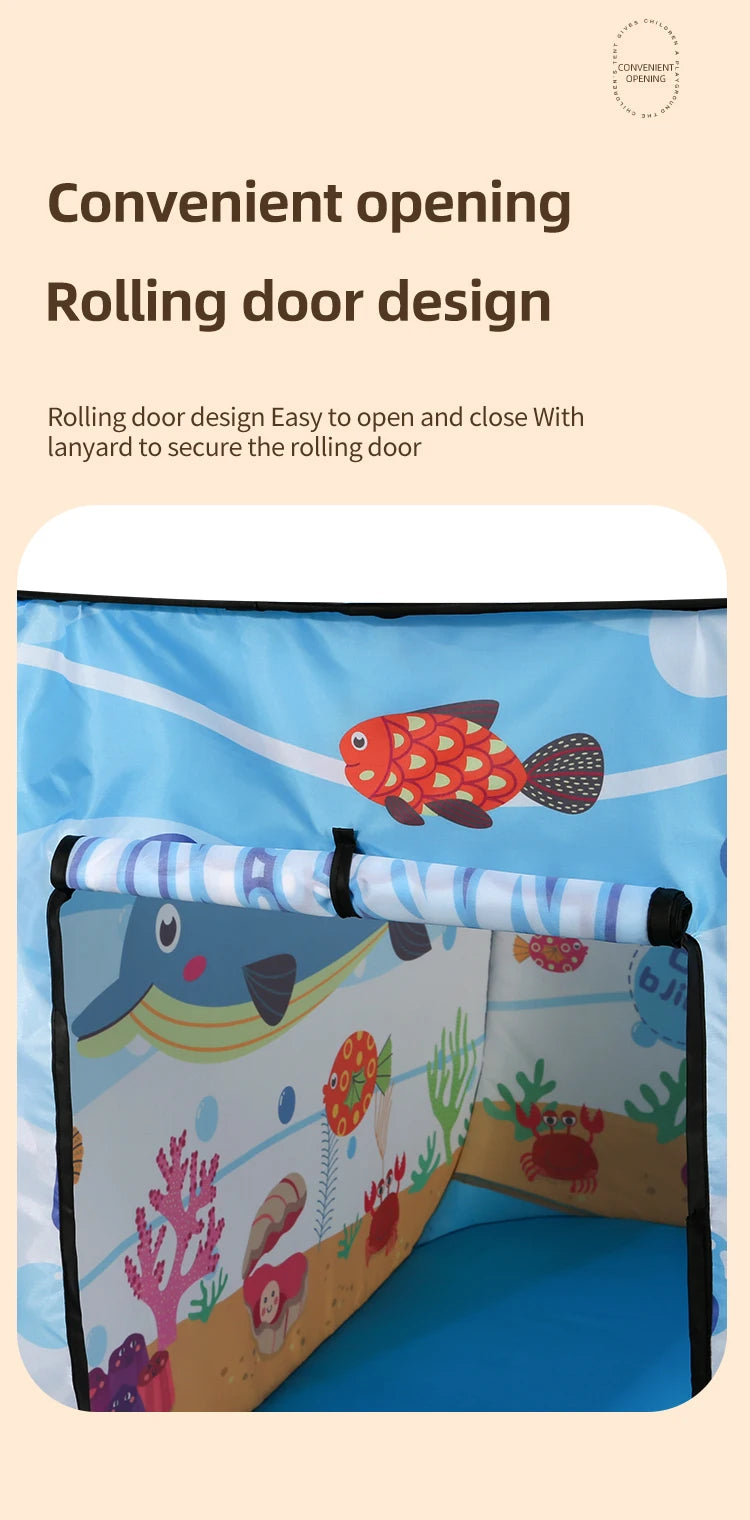 Car Tent Indoor and Outdoor Baby Game Park No Installation Foldable Baby Early Education Toys